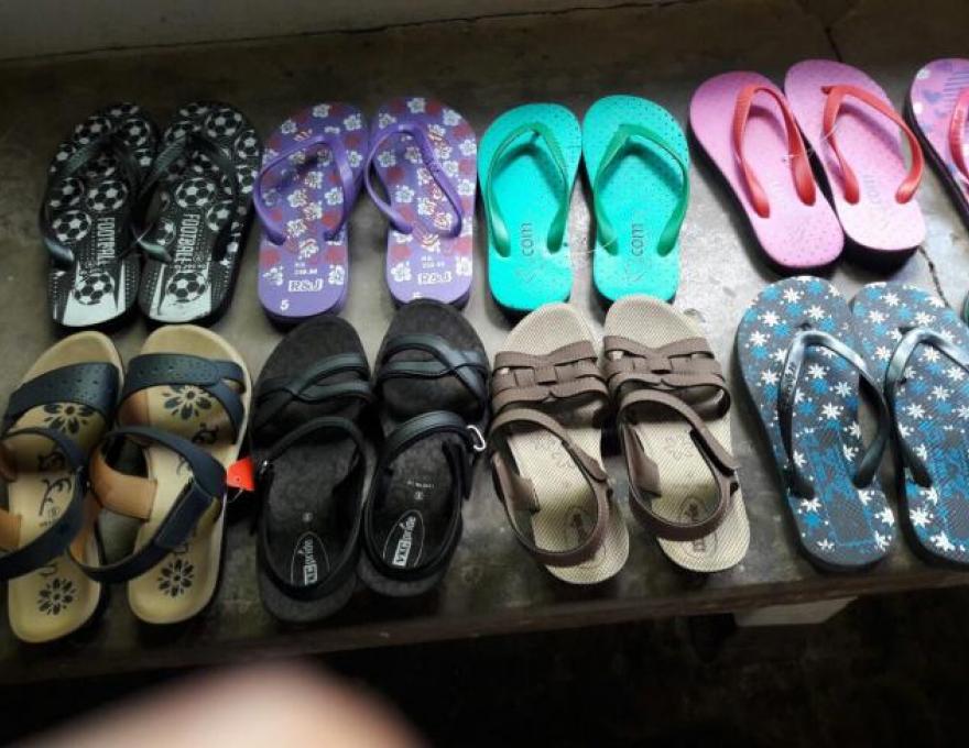 footwear donated to holy family home - irupalai