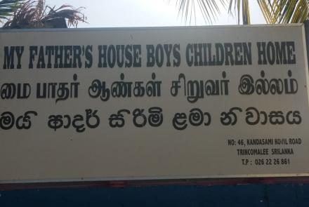 My Father's House Boys Children Home entrance